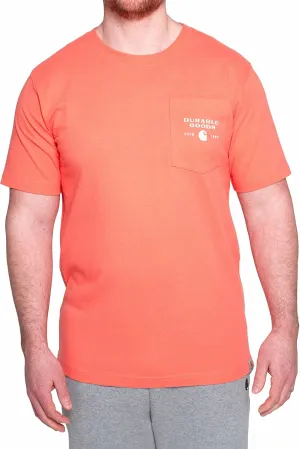 Carhartt Men's Relaxed Fit Heavyweight Short-Sleeve Pocket Logo Graphic T-Shirt
