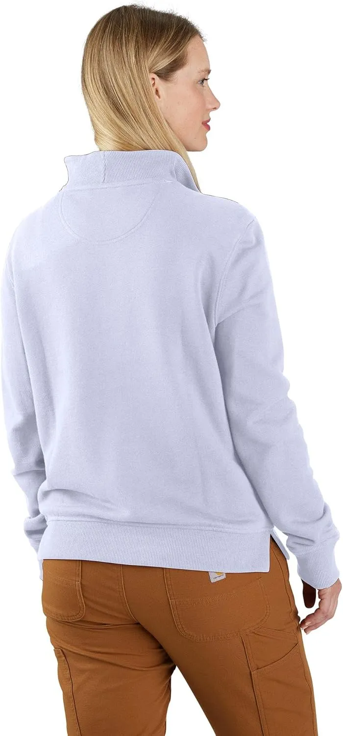 Carhartt Women's Plus Size Tencel Fiber Series Relaxed Fit 1/2 Zip Sweatshirt