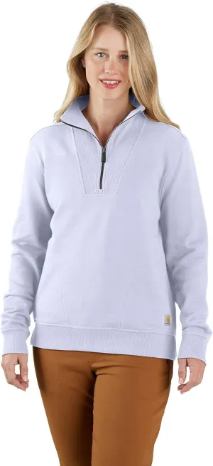 Carhartt Women's Plus Size Tencel Fiber Series Relaxed Fit 1/2 Zip Sweatshirt