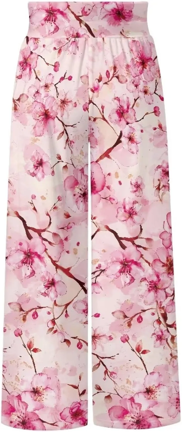 Casual Pants Women Wide Leg Dress Pants High Waisted Loose Fit Work Travel Trousers with Pockets S-3XL