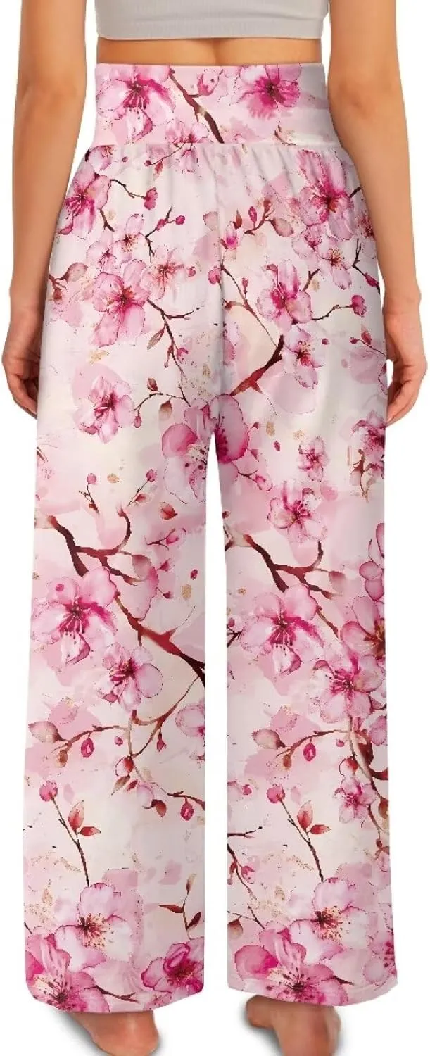 Casual Pants Women Wide Leg Dress Pants High Waisted Loose Fit Work Travel Trousers with Pockets S-3XL