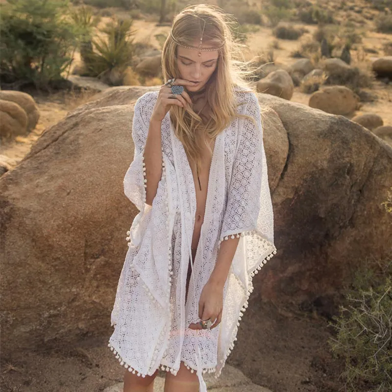 Circle Ball Lace Beach Cardigan #Lace #Cardigan