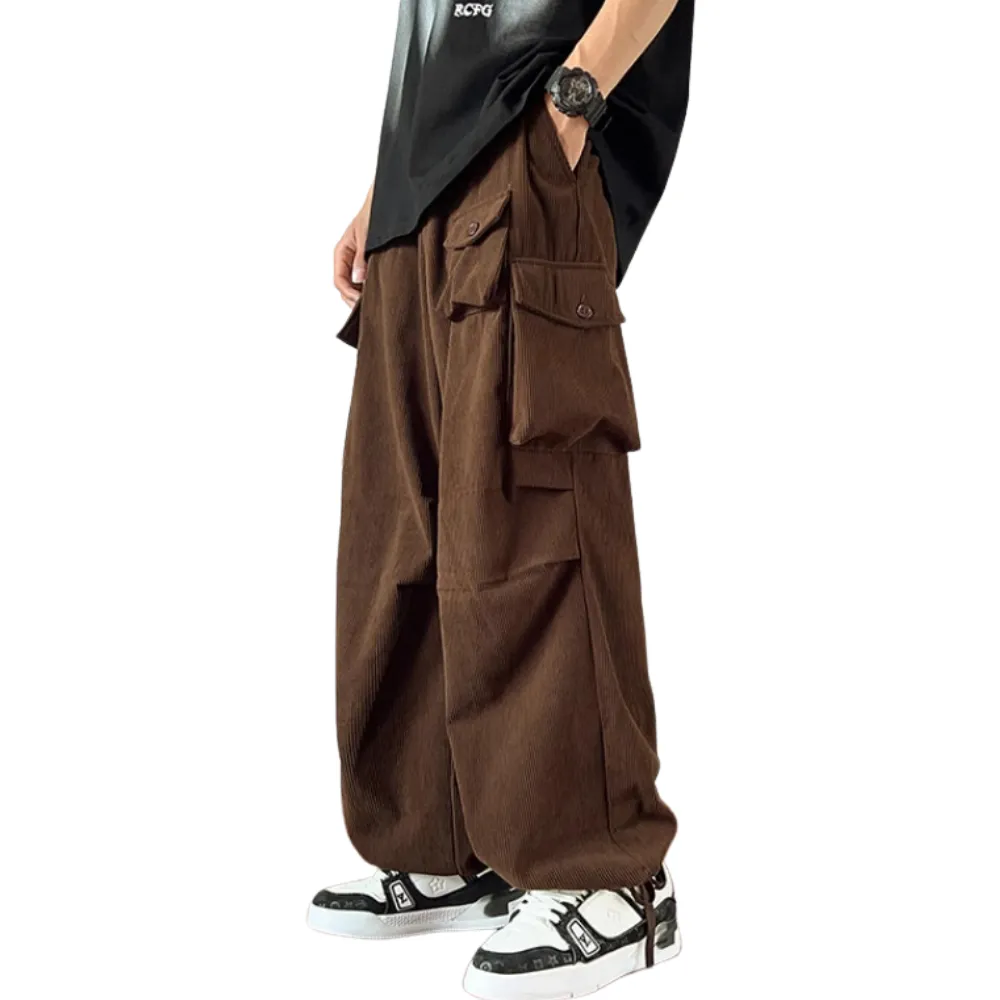 Corduroy Side Pocket Cargo Pants