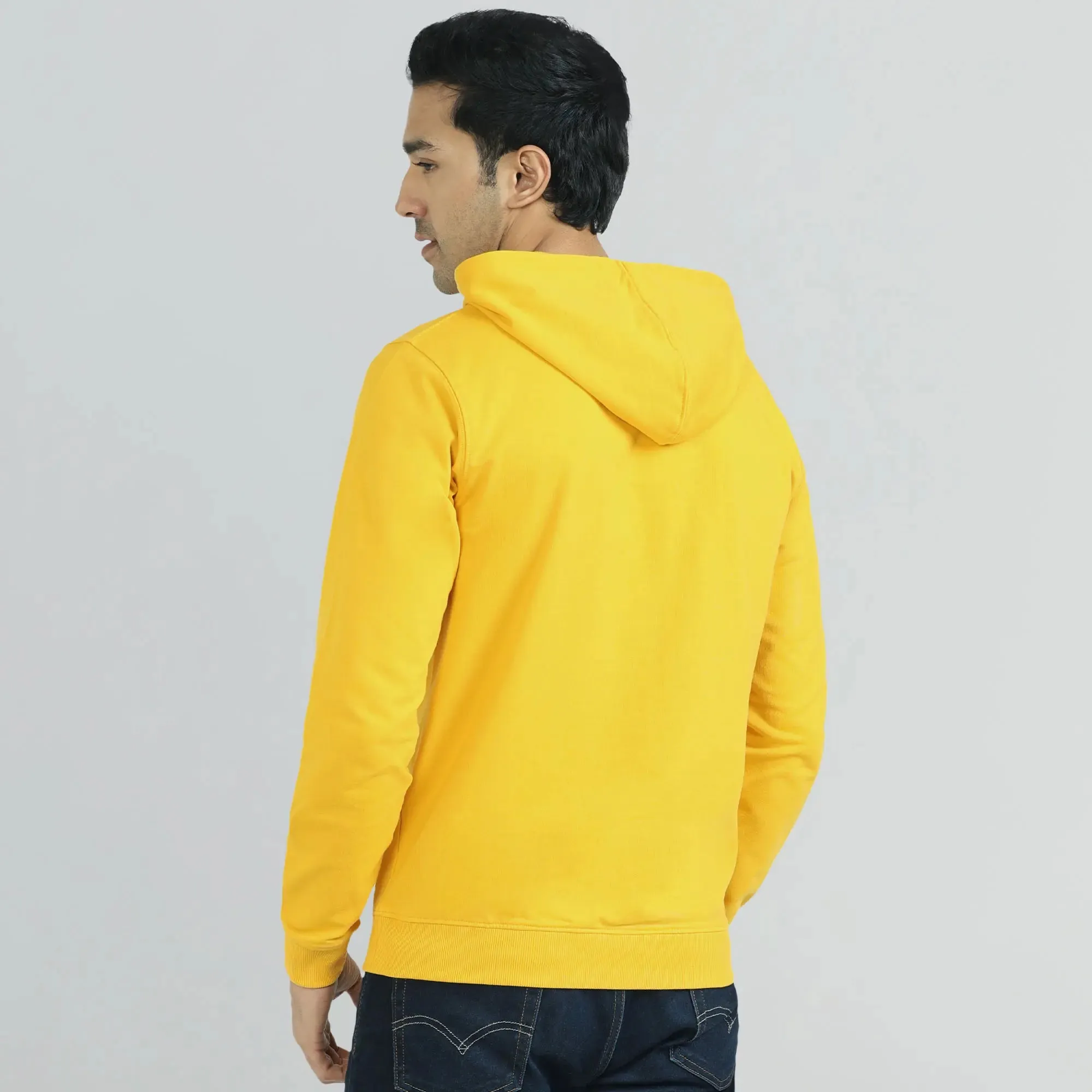 Cruze French Terry Cotton Hoodies Vivid Yellow