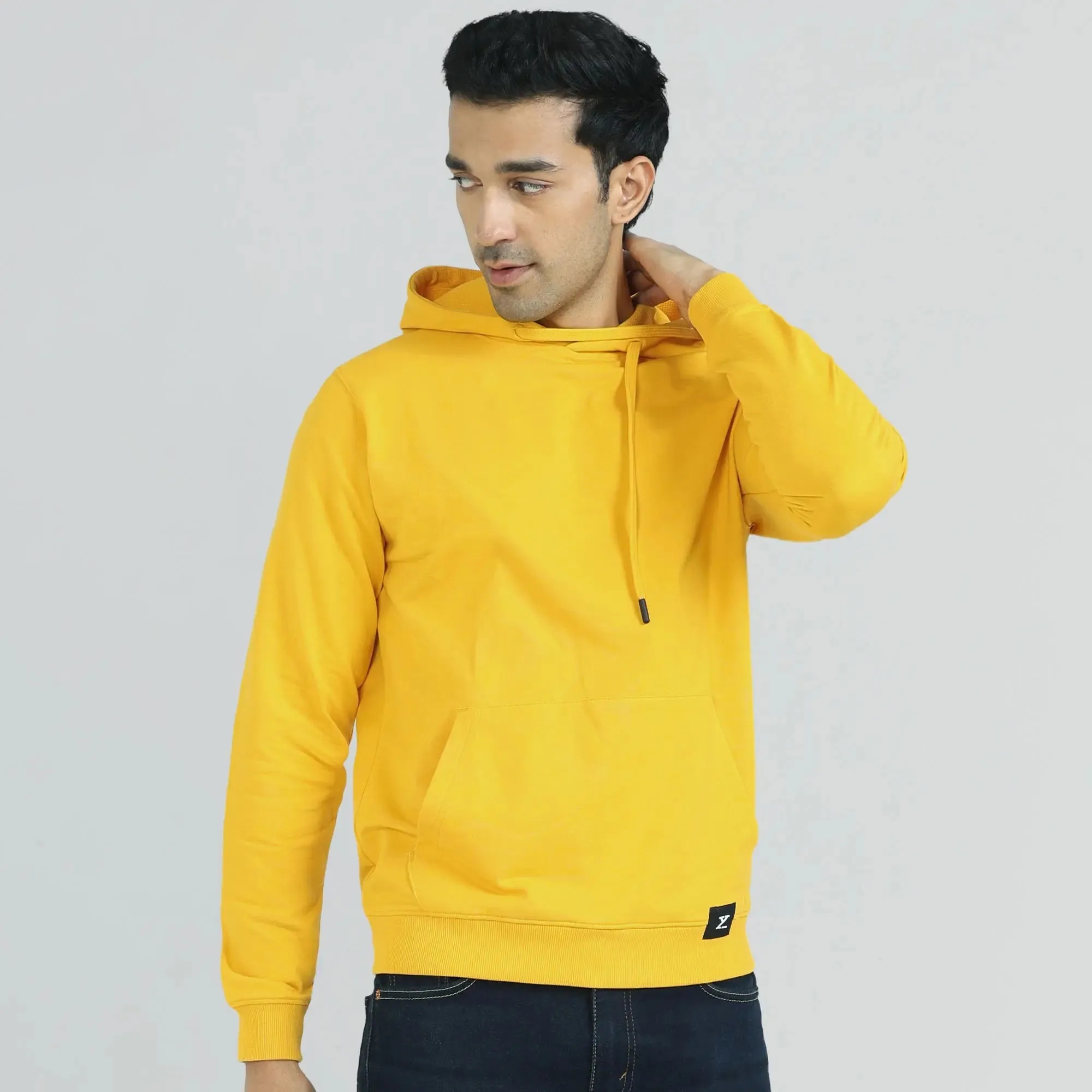 Cruze French Terry Cotton Hoodies Vivid Yellow