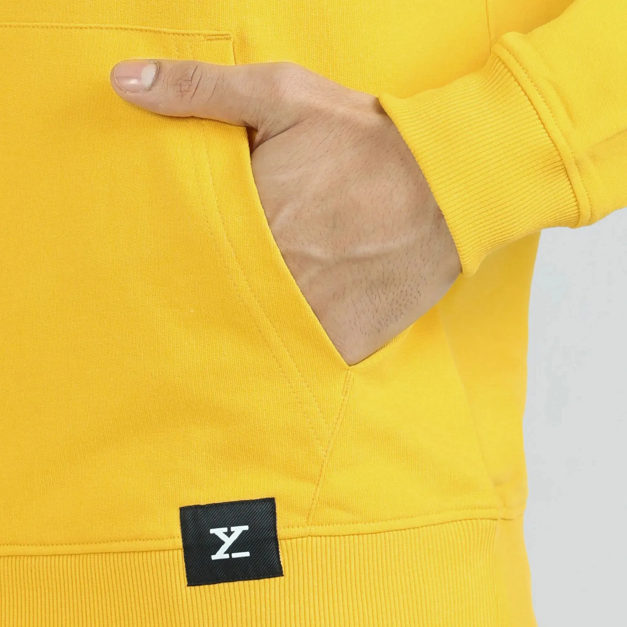 Cruze French Terry Cotton Hoodies Vivid Yellow