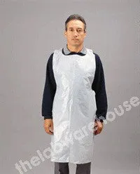 DISPOSABLE APRONS WHITE PE 1165MM LONG ON ROLL OF 200