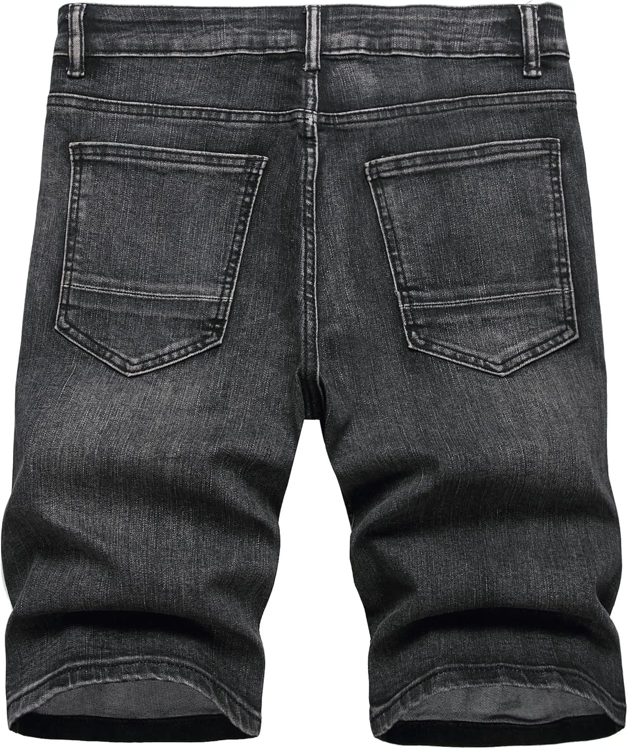 Enrica Men's Ripped Distressed Slim Fit Holes Denim Shorts