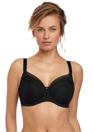 Fantasie Fusion Underwire Full Cup Bra With Side Support Black | Black Bra | Fusion Bra In Black