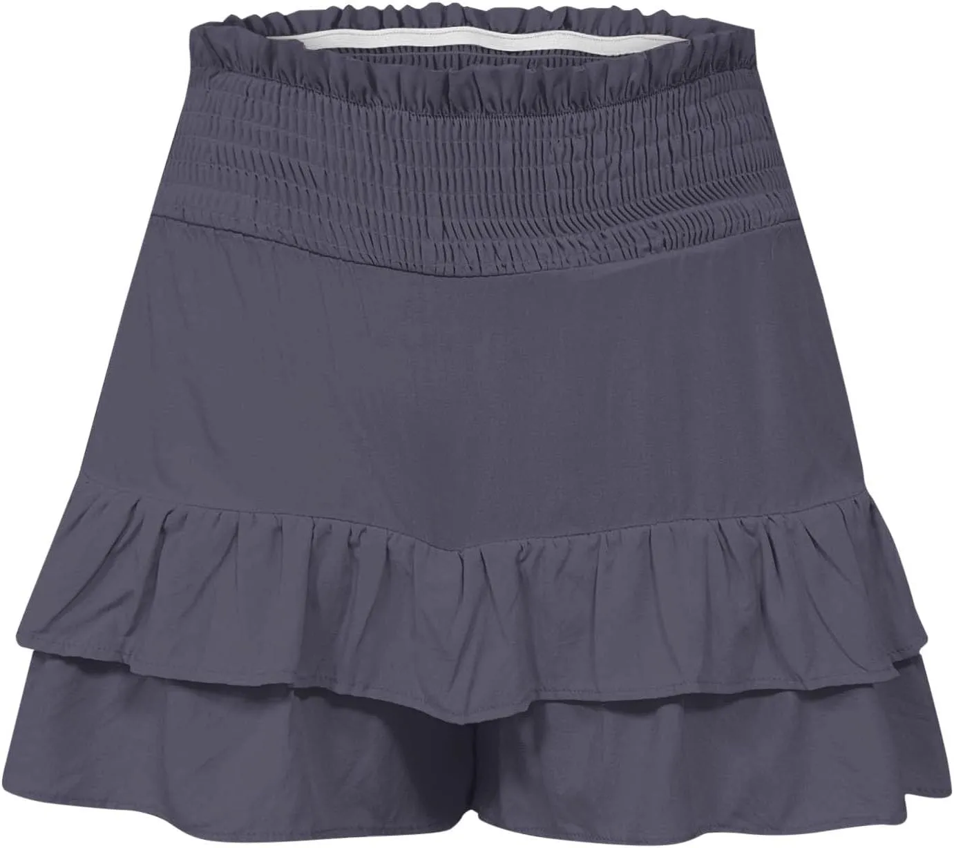 Flowy Shorts for Women Casual Boho Floral Skorts Ruffle Mini Skirts Running Tennis Butterfly Short Summer Beach Short