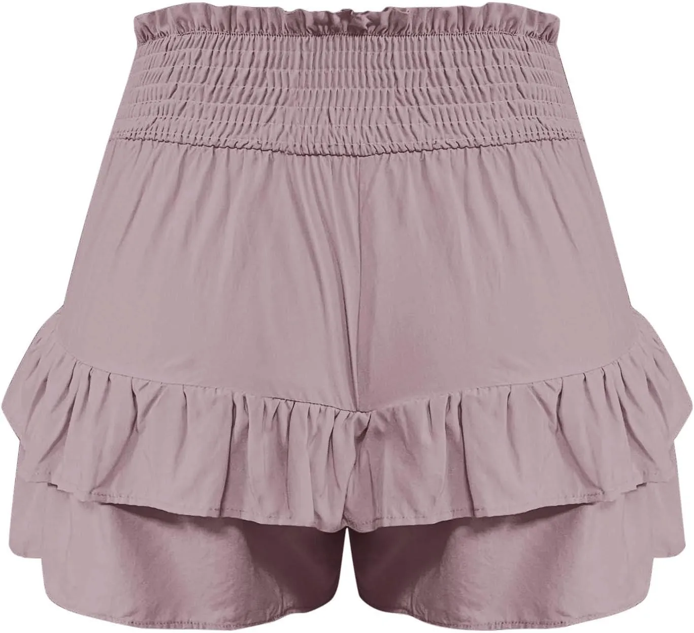 Flowy Shorts for Women Casual Boho Floral Skorts Ruffle Mini Skirts Running Tennis Butterfly Short Summer Beach Short