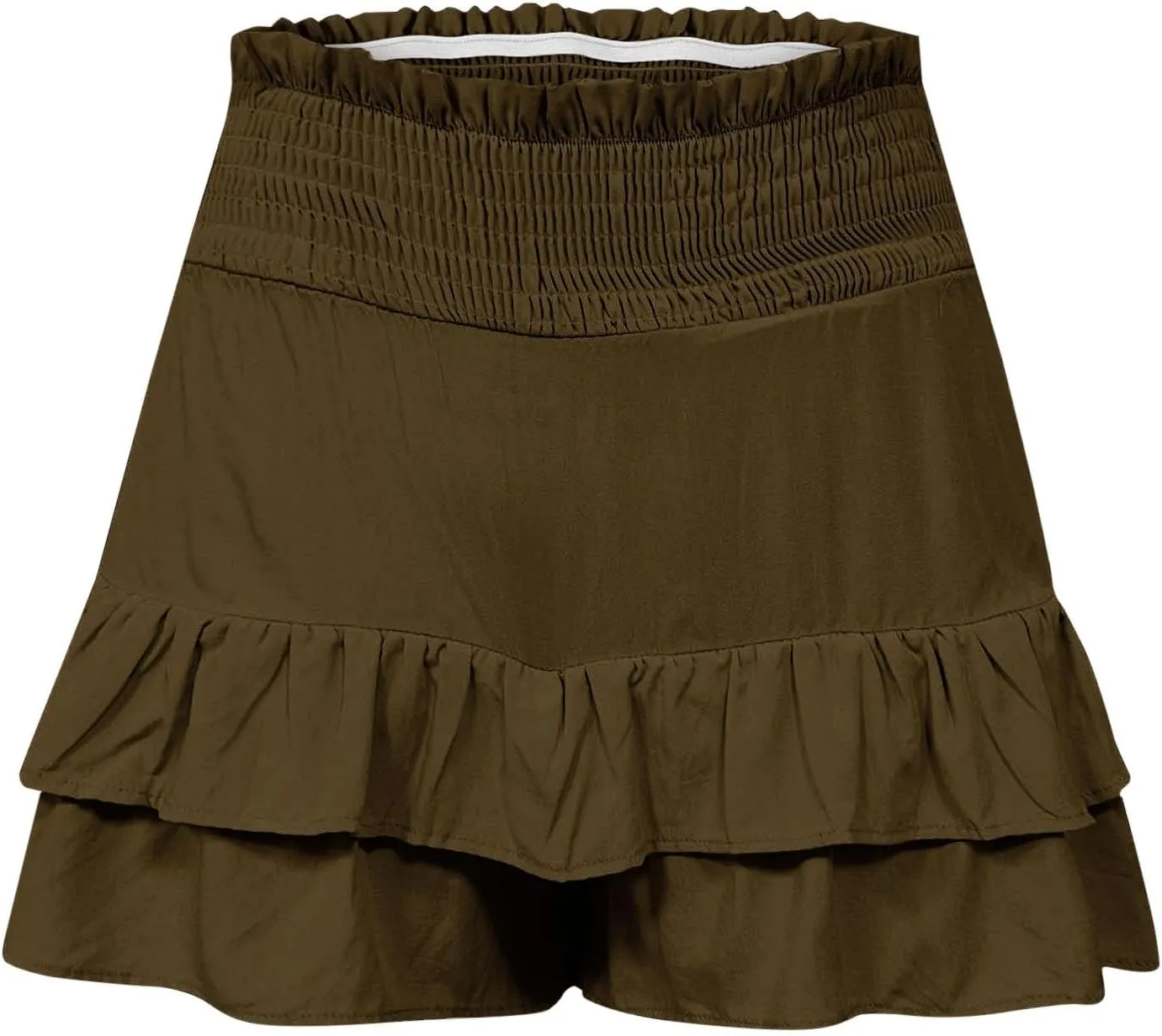 Flowy Shorts for Women Casual Boho Floral Skorts Ruffle Mini Skirts Running Tennis Butterfly Short Summer Beach Short