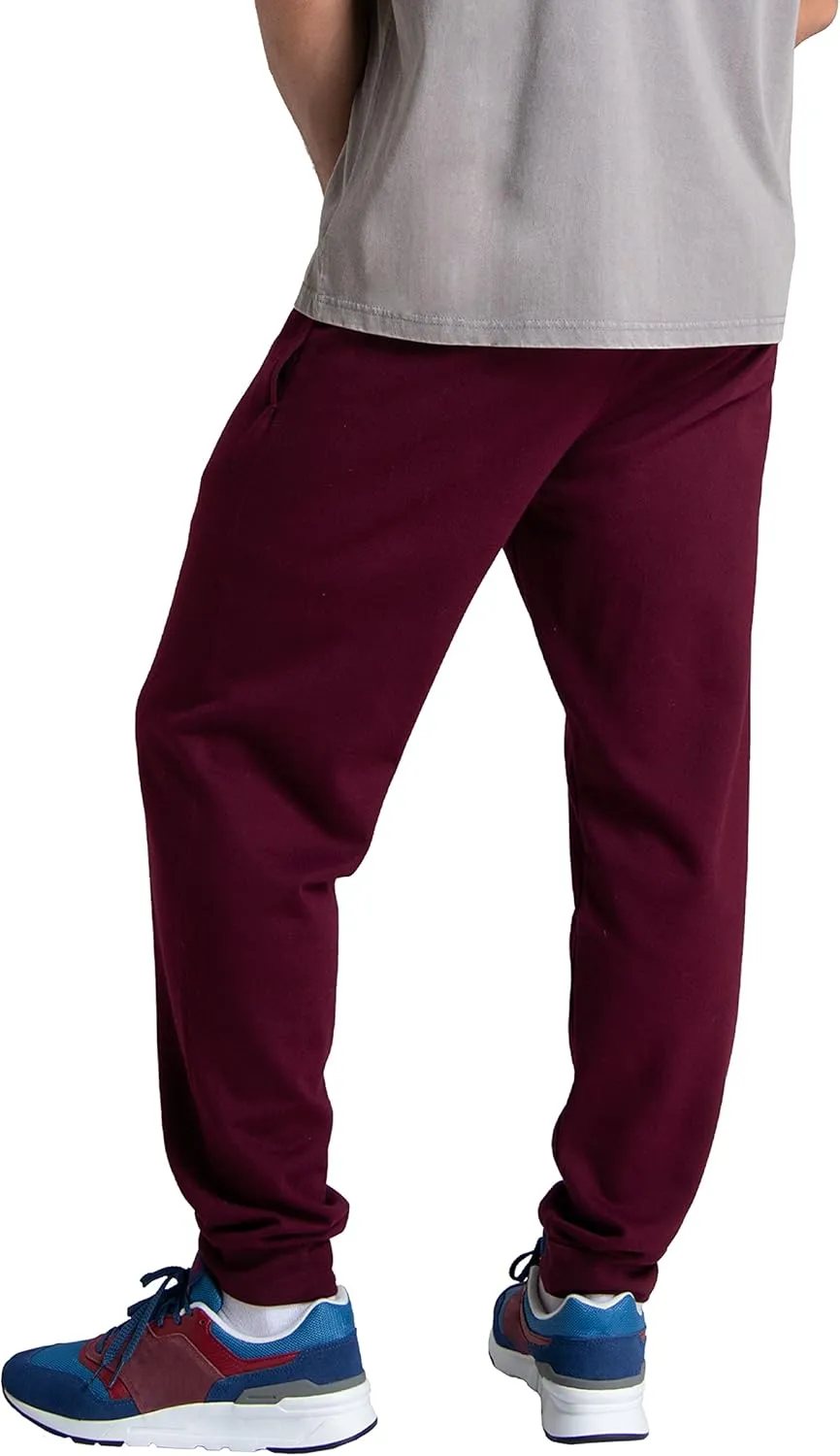 Fruit of the Loom Eversoft Fleece Joggers with Pockets, Relaxed Fit, Moisture Wicking, Breathable, Tapered Sweatpants