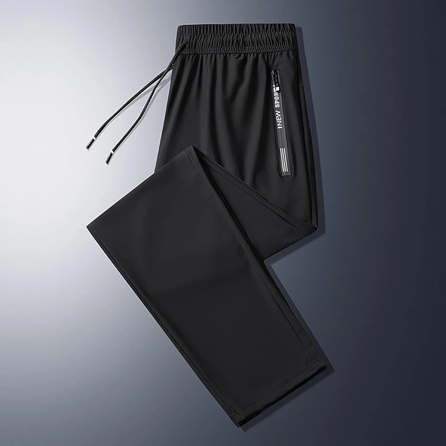 Fxbar Men's Lightweight Quick Dry Pants Elastic Waist Soft Athletic Pants for Outdoor Activities Lounge Walking