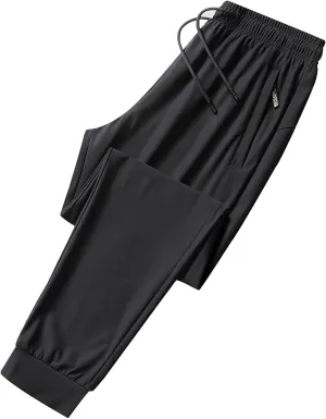 Fxbar Unisex Quick Dry Pants for Men Lightweight Stretchable Workout Pants with Zipper Pockets Perfect Hiking Yoga Daily