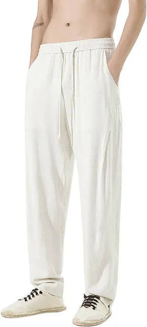 FZVYD Mens Cargo Pants Mens Joggers Cargo Pants Fashion Casual Sweatpants Work Pants Drawstring Loose Trousers with Pockets