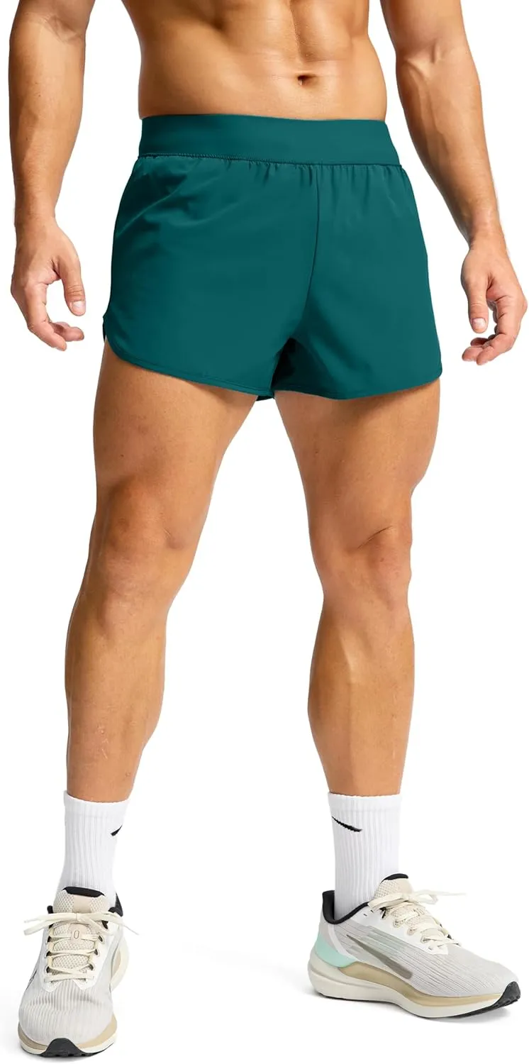 G Gradual Running Shorts for Men 3 Inch Lighweight Quick Dry Workout Gym Athletic Jogging Shorts with Inner Key Pocket