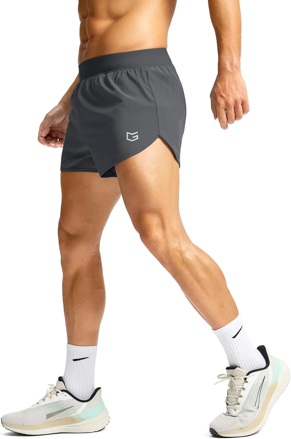 G Gradual Running Shorts for Men 3 Inch Lighweight Quick Dry Workout Gym Athletic Jogging Shorts with Inner Key Pocket