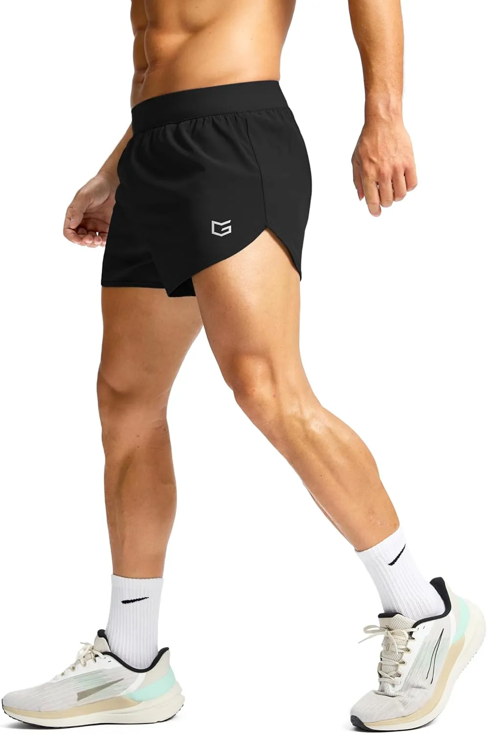 G Gradual Running Shorts for Men 3 Inch Lighweight Quick Dry Workout Gym Athletic Jogging Shorts with Inner Key Pocket