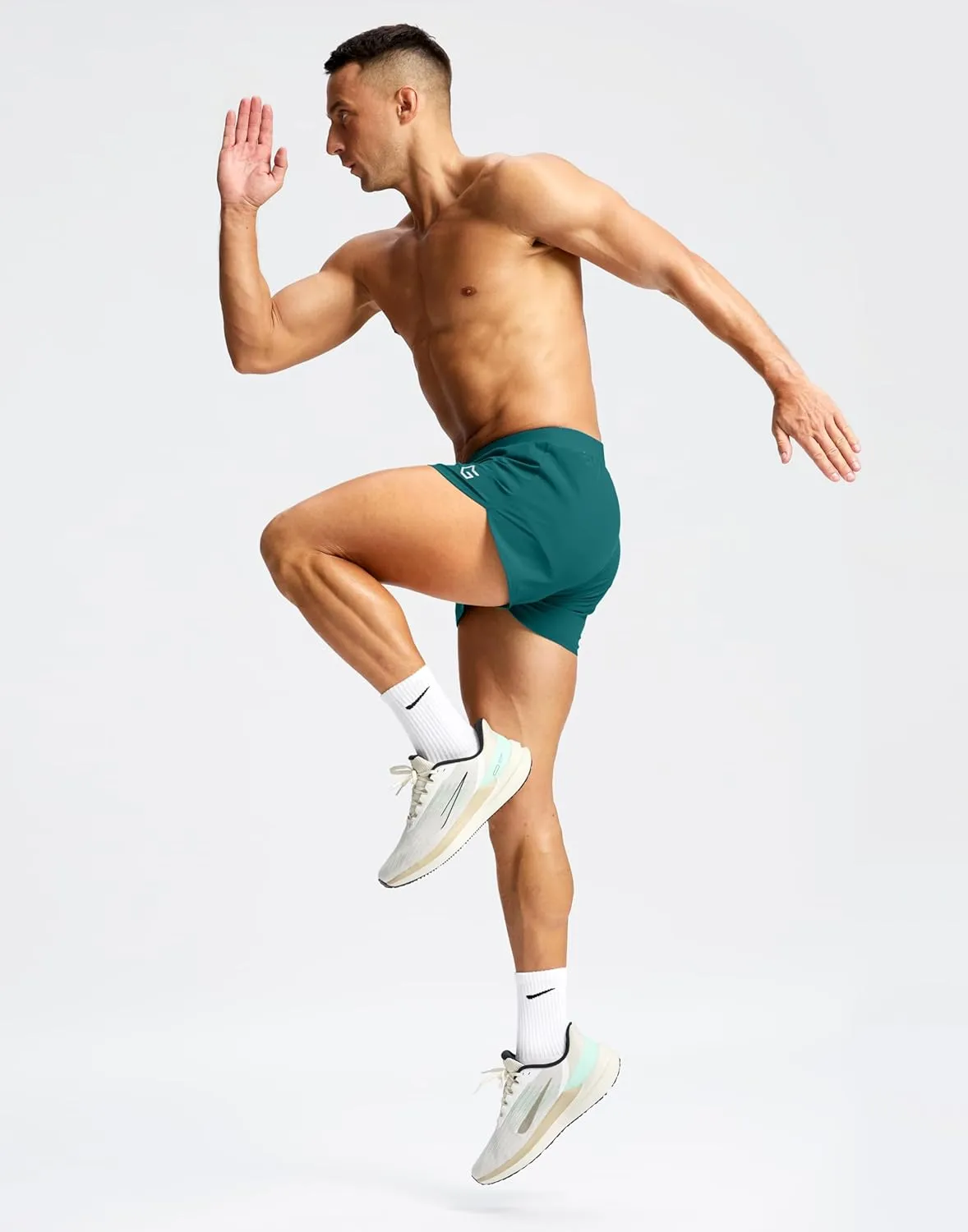 G Gradual Running Shorts for Men 3 Inch Lighweight Quick Dry Workout Gym Athletic Jogging Shorts with Inner Key Pocket