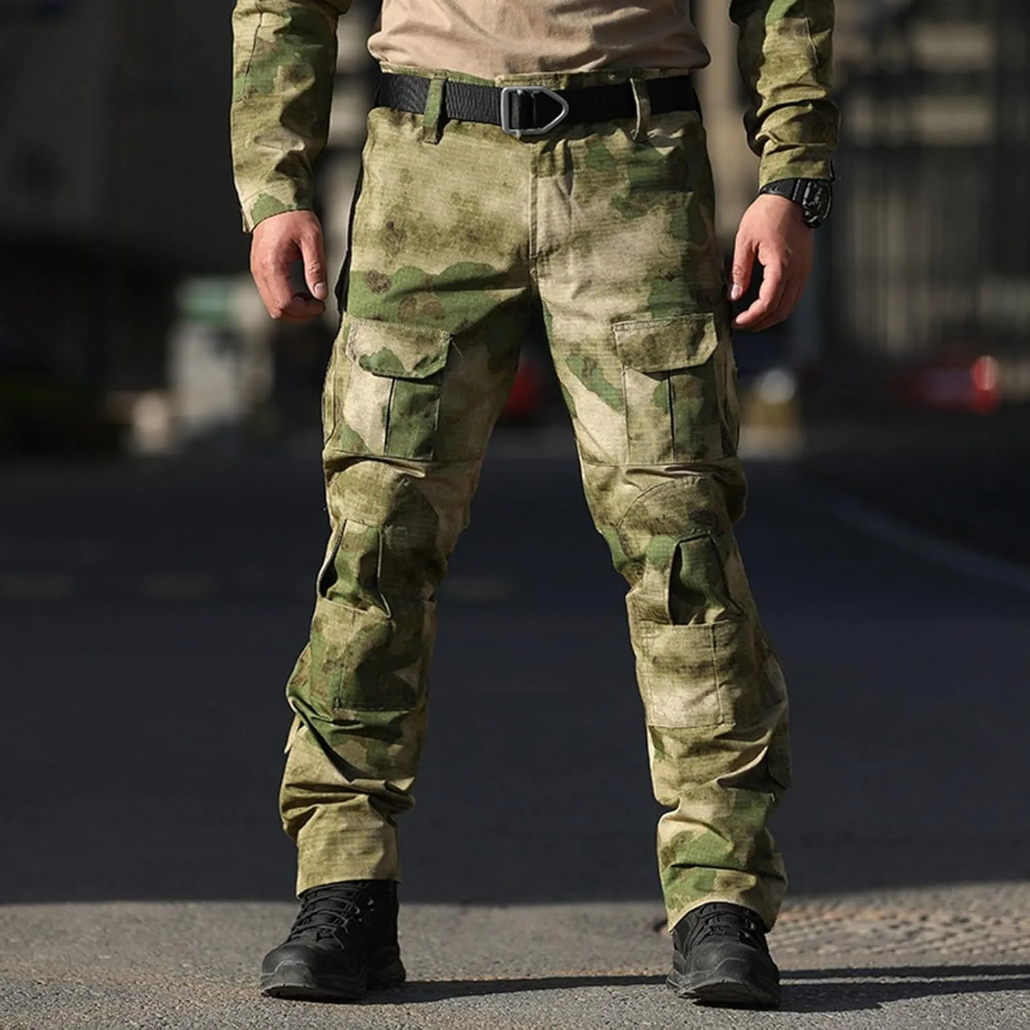 Golf Pants Men Tapered Leg Outdoor Hiking Pants Multi Pockets Classic Fit Comfort Utility Cargo Work Pants Regular Fit