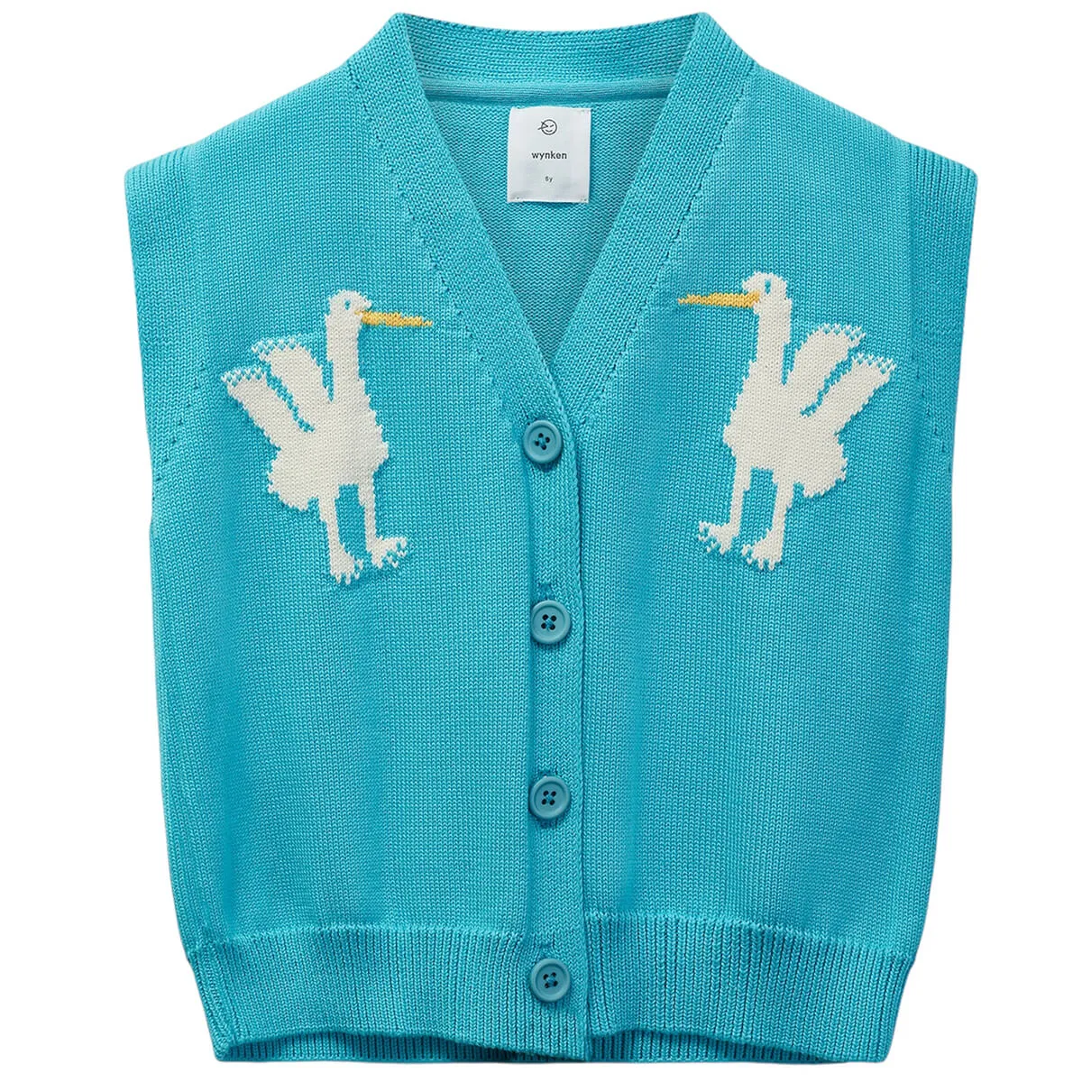 Hi Flyer Waistcoat in Turquoise by Wynken