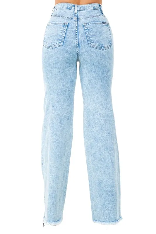 High Rise Brook Varsity Light Wash Jeans