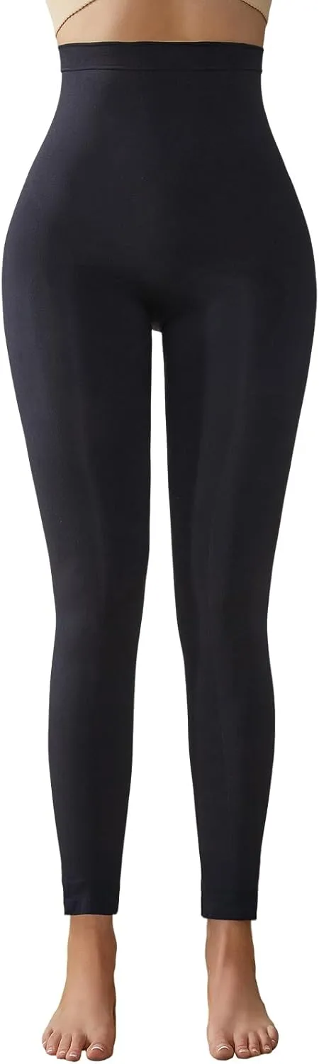 High Waisted Tummy Control Shapewear Leggings for Women Soft Pants Compression Body Shaper Butt Lifter Thigh Slimmer