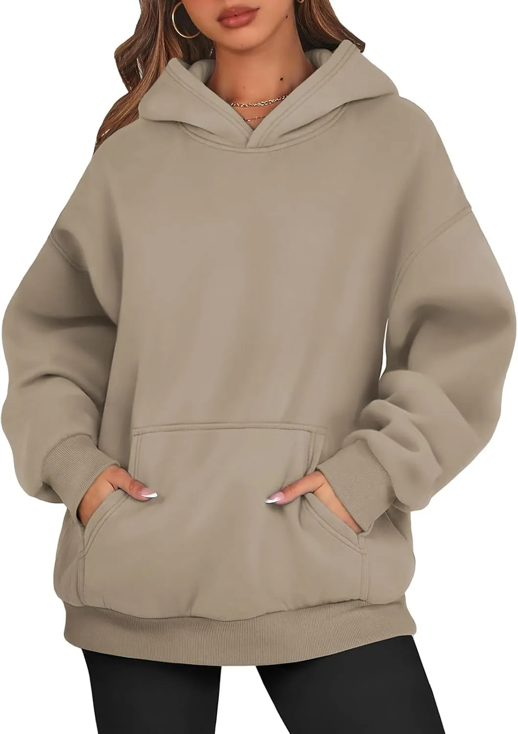 Hoodies for Women Trendy Oversized Hoodie Long Sleeve Y2k Hoodies Sweatshirt with Pockets Fleece Loose Fit Hoodie