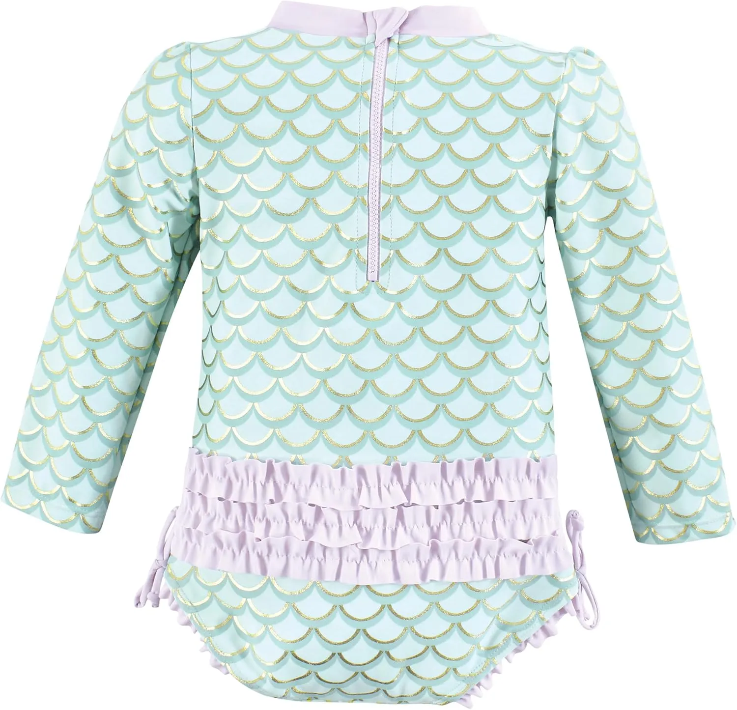 Hudson Baby Unisex Baby Rashguard Baby and Toddler Swimsuit, Mermaid