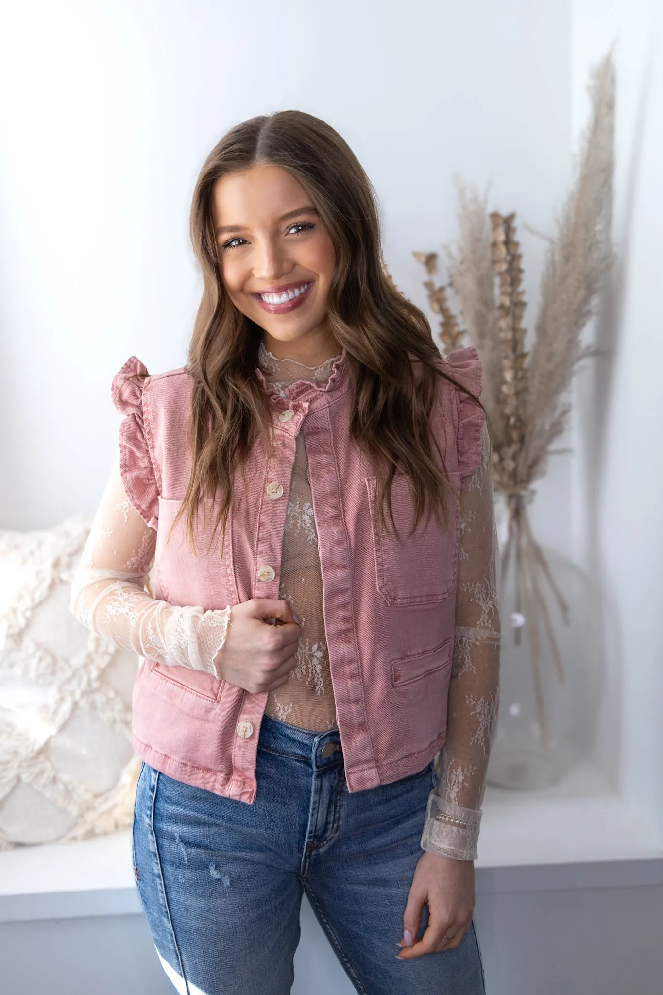 Lace Layering Top - Ecru