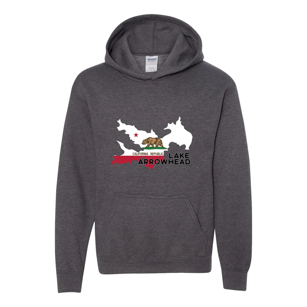 Lake Arrowhead Lake Flag - Youth Hoodie