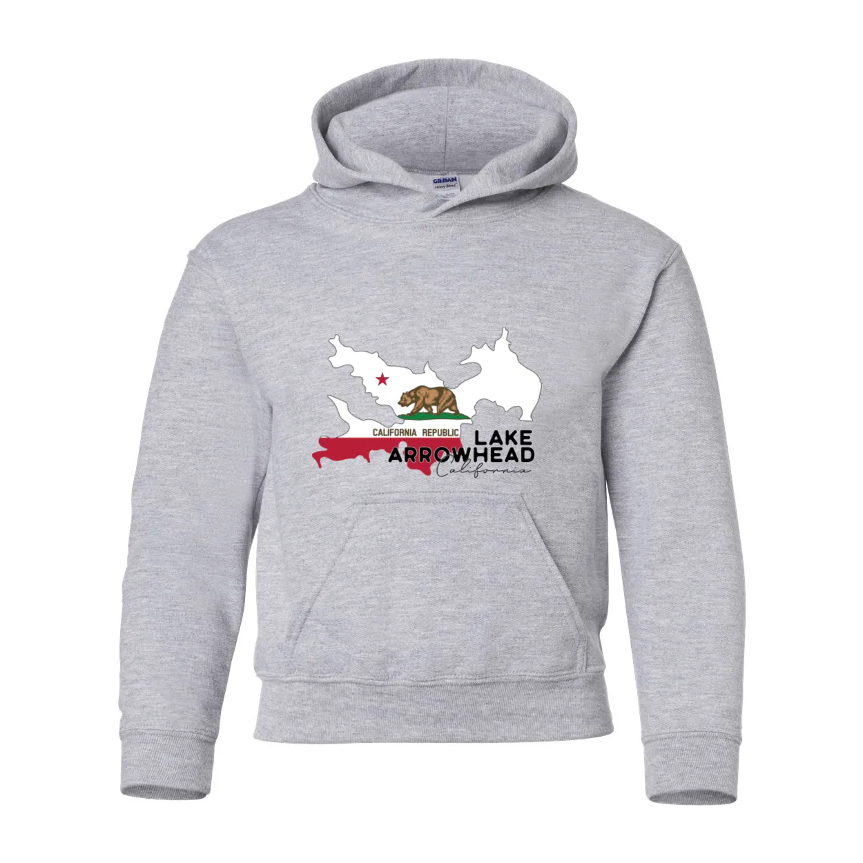 Lake Arrowhead Lake Flag - Youth Hoodie
