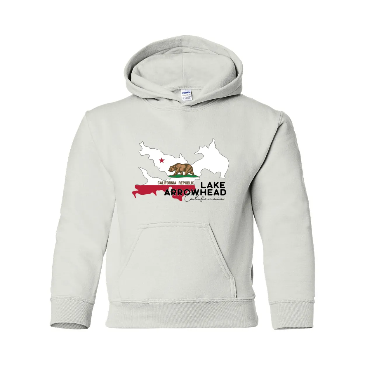 Lake Arrowhead Lake Flag - Youth Hoodie