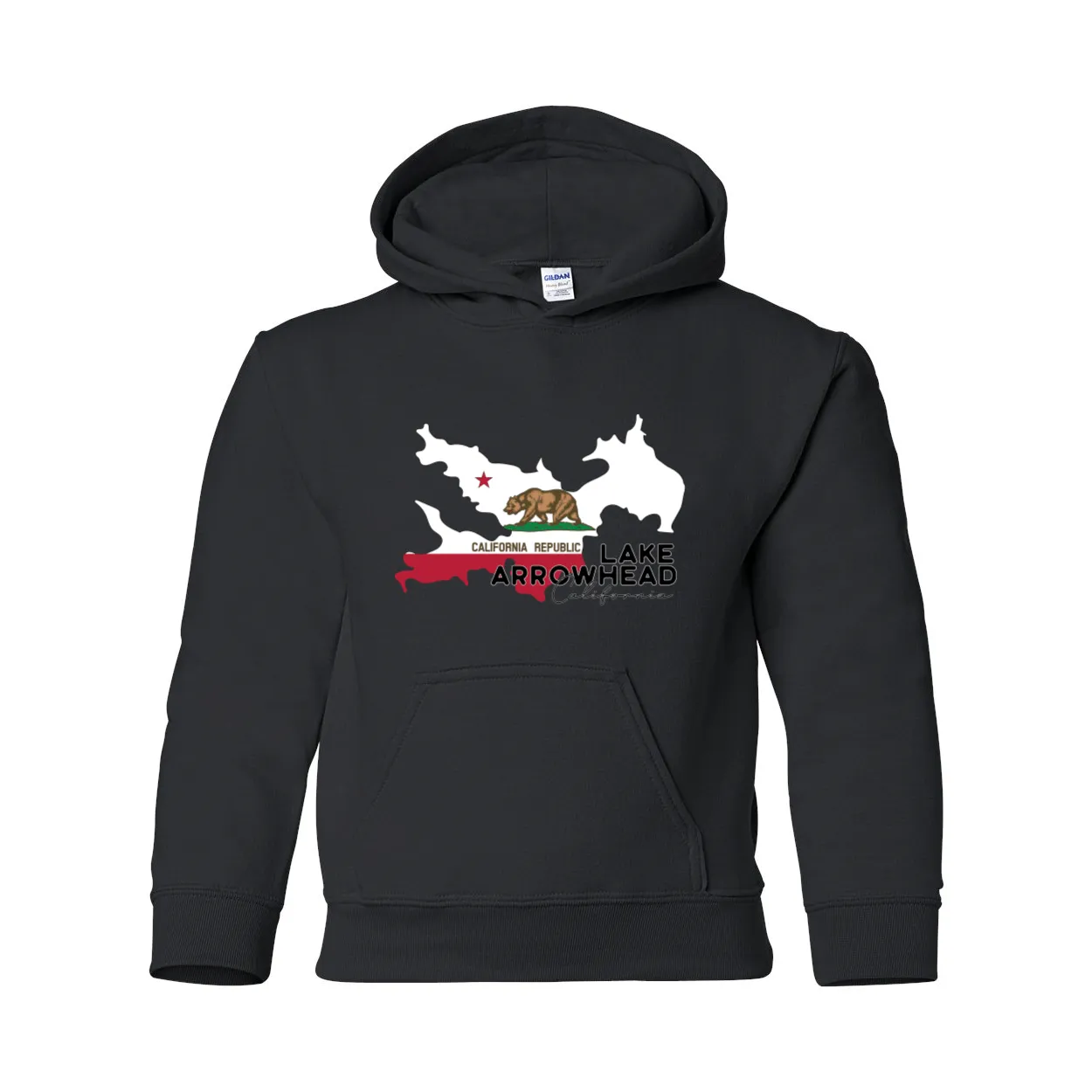 Lake Arrowhead Lake Flag - Youth Hoodie
