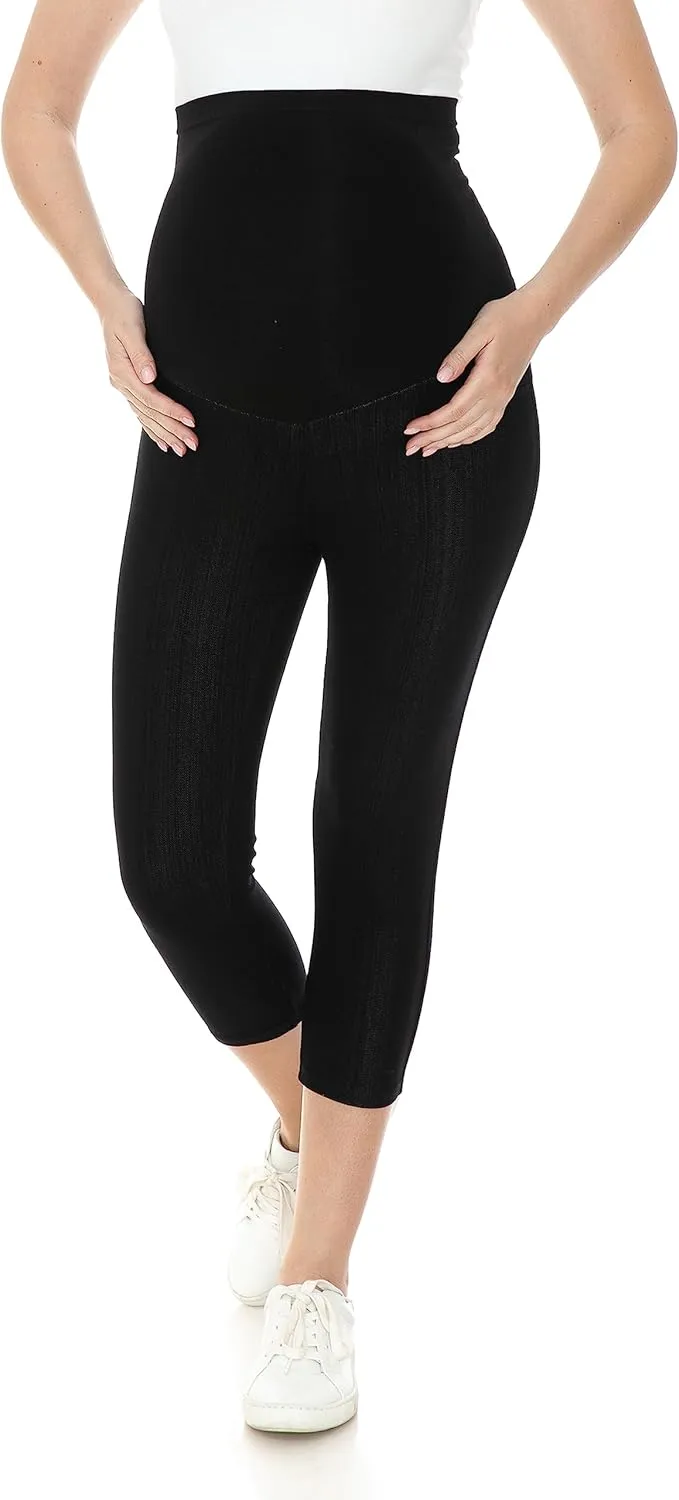 Leggings Depot Women's Maternity Jeans with Pockets Comfy Stretch Pregnancy Pants Denim Jeggings