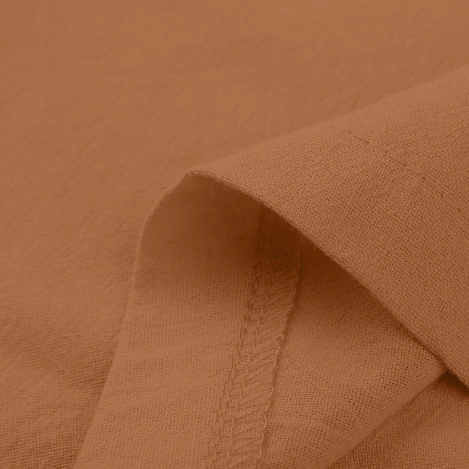 Linen Pants Women Wide Leg Elastic Waist Palazzo Pants Casual High Waisted Trousers with Pockets