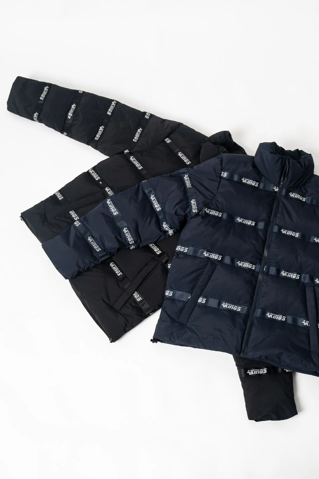 LOGO PUFFER JACKET - NAVY