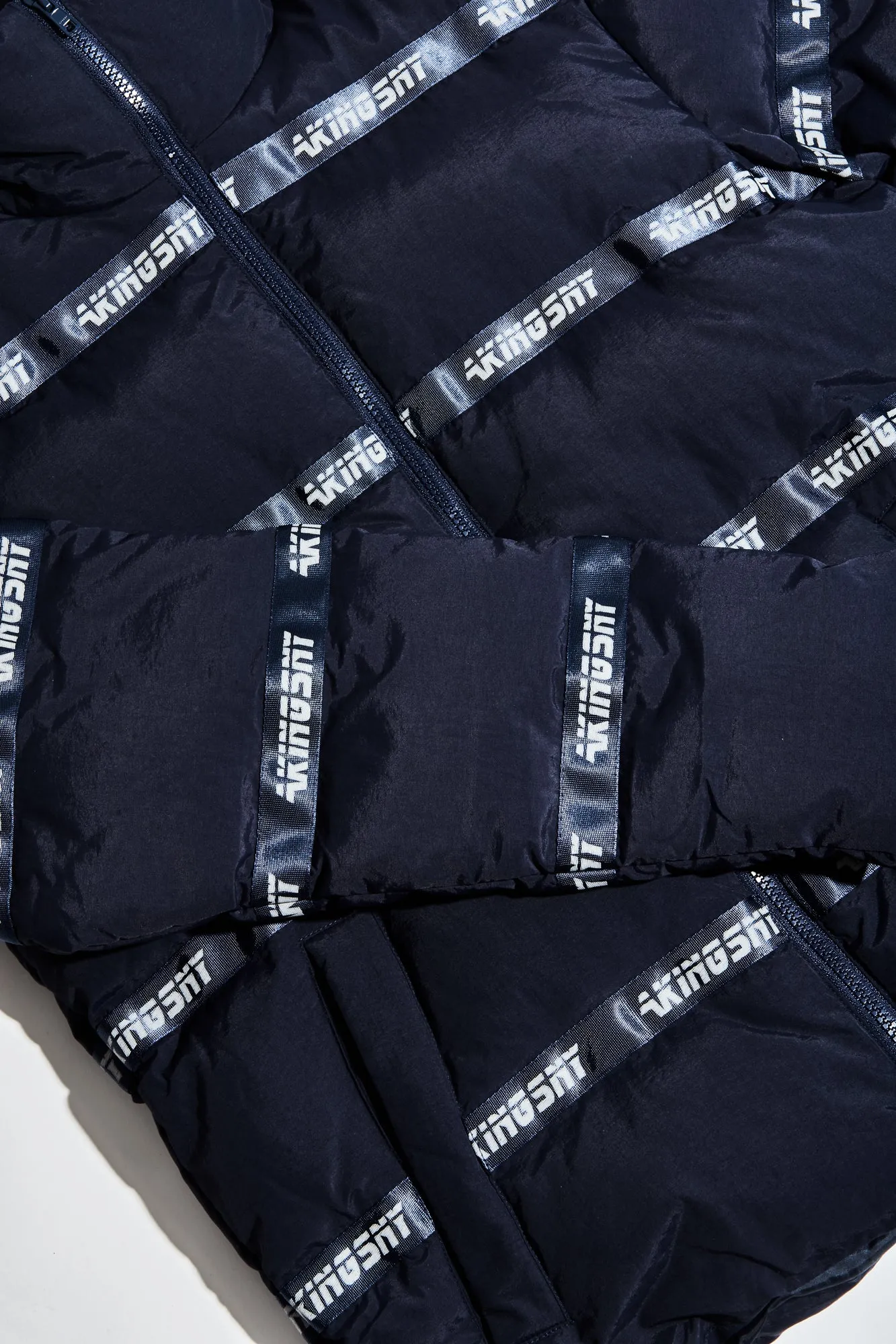 LOGO PUFFER JACKET - NAVY