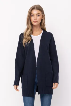 Long Road Ahead Navy Long Sleeve Cardigan (Size XL)