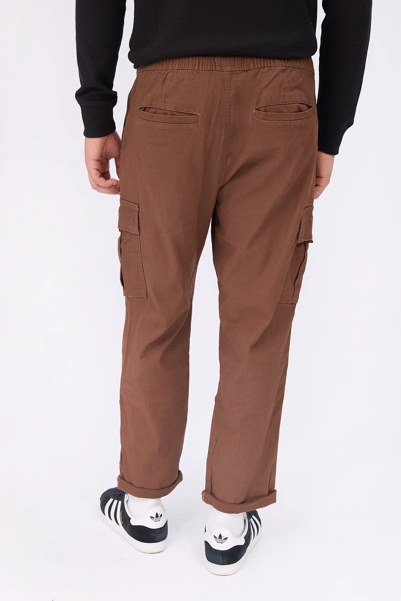 Loose Cargo Twill Pants