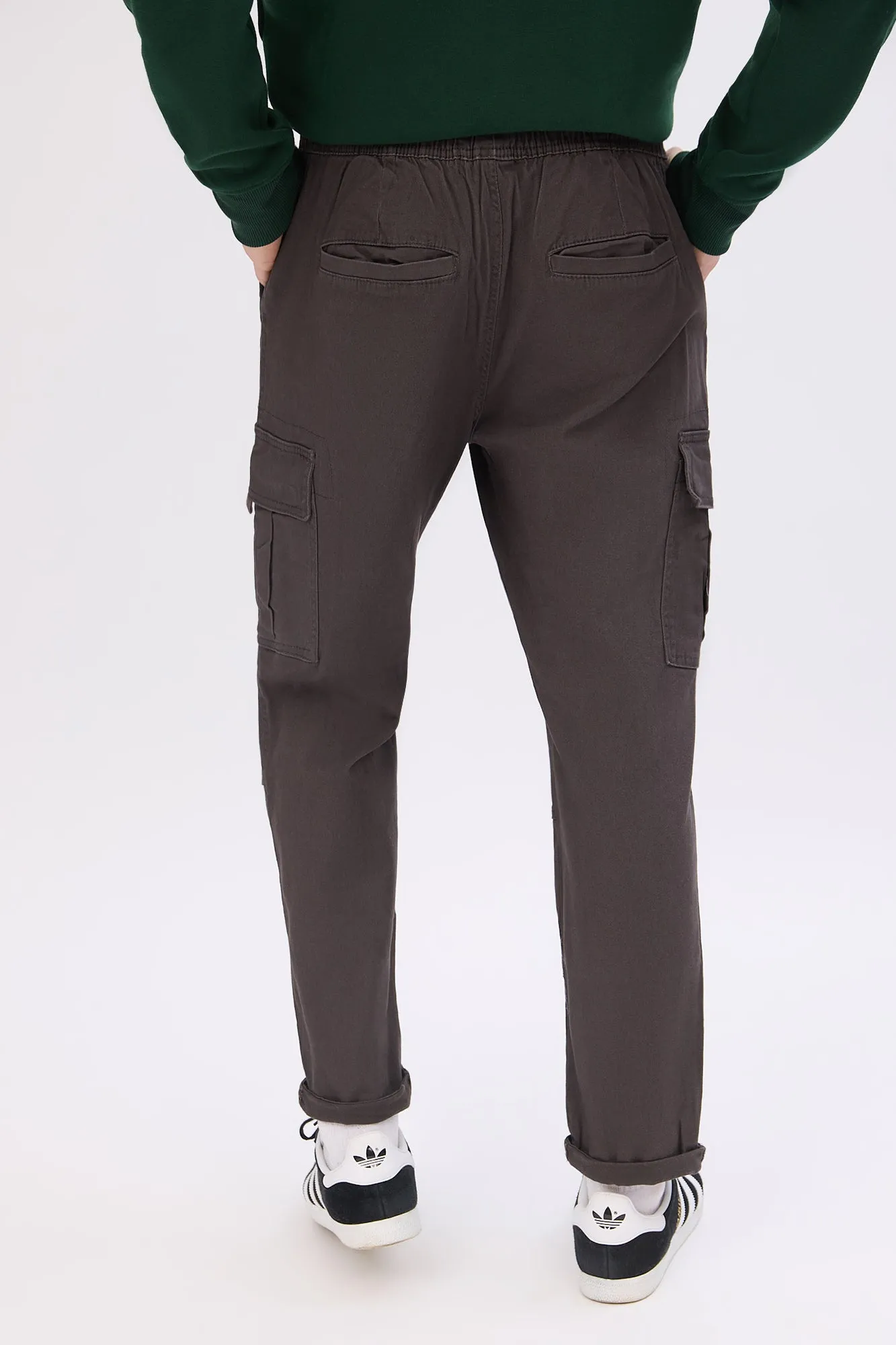 Loose Cargo Twill Pants