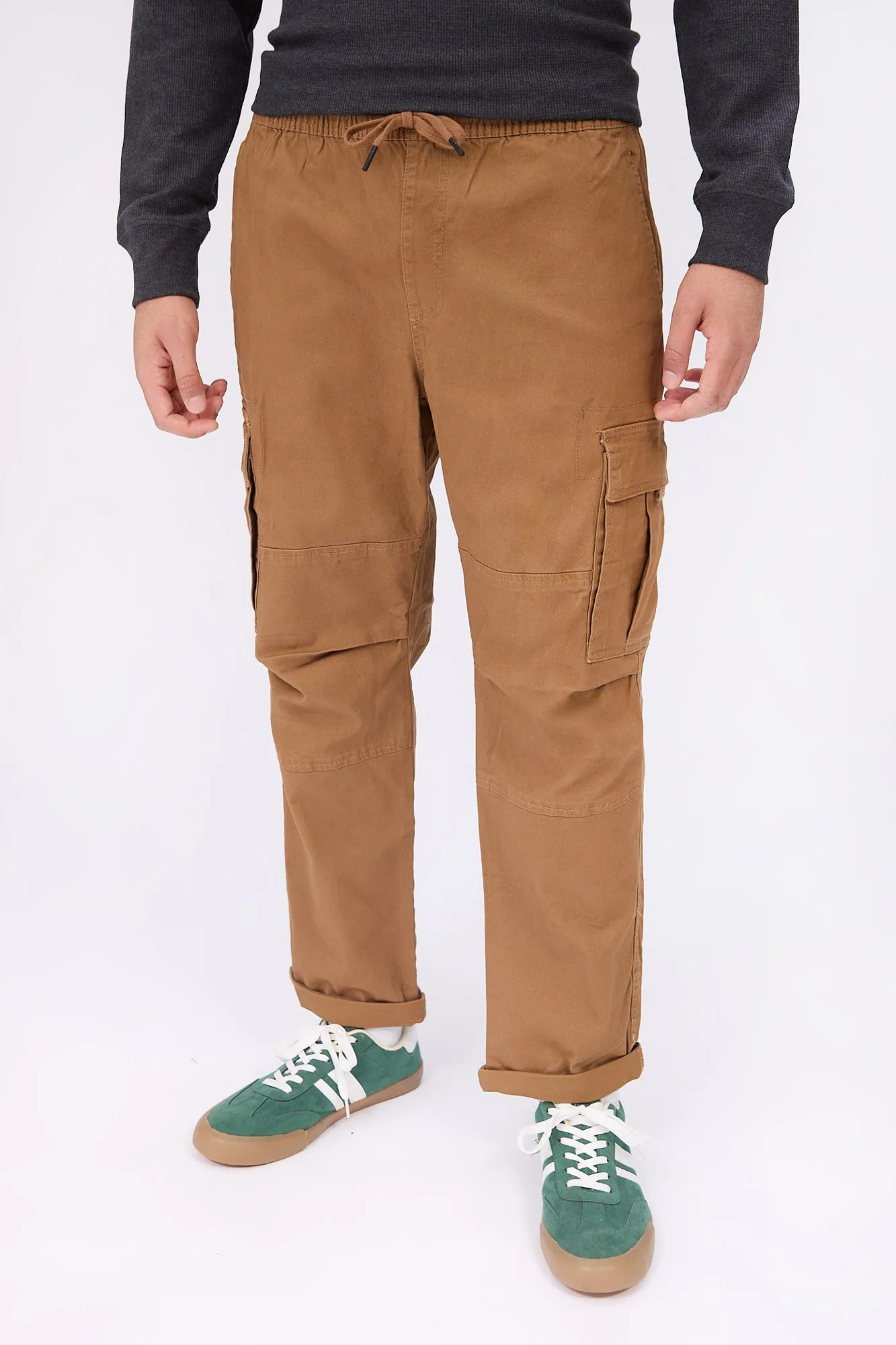 Loose Cargo Twill Pants