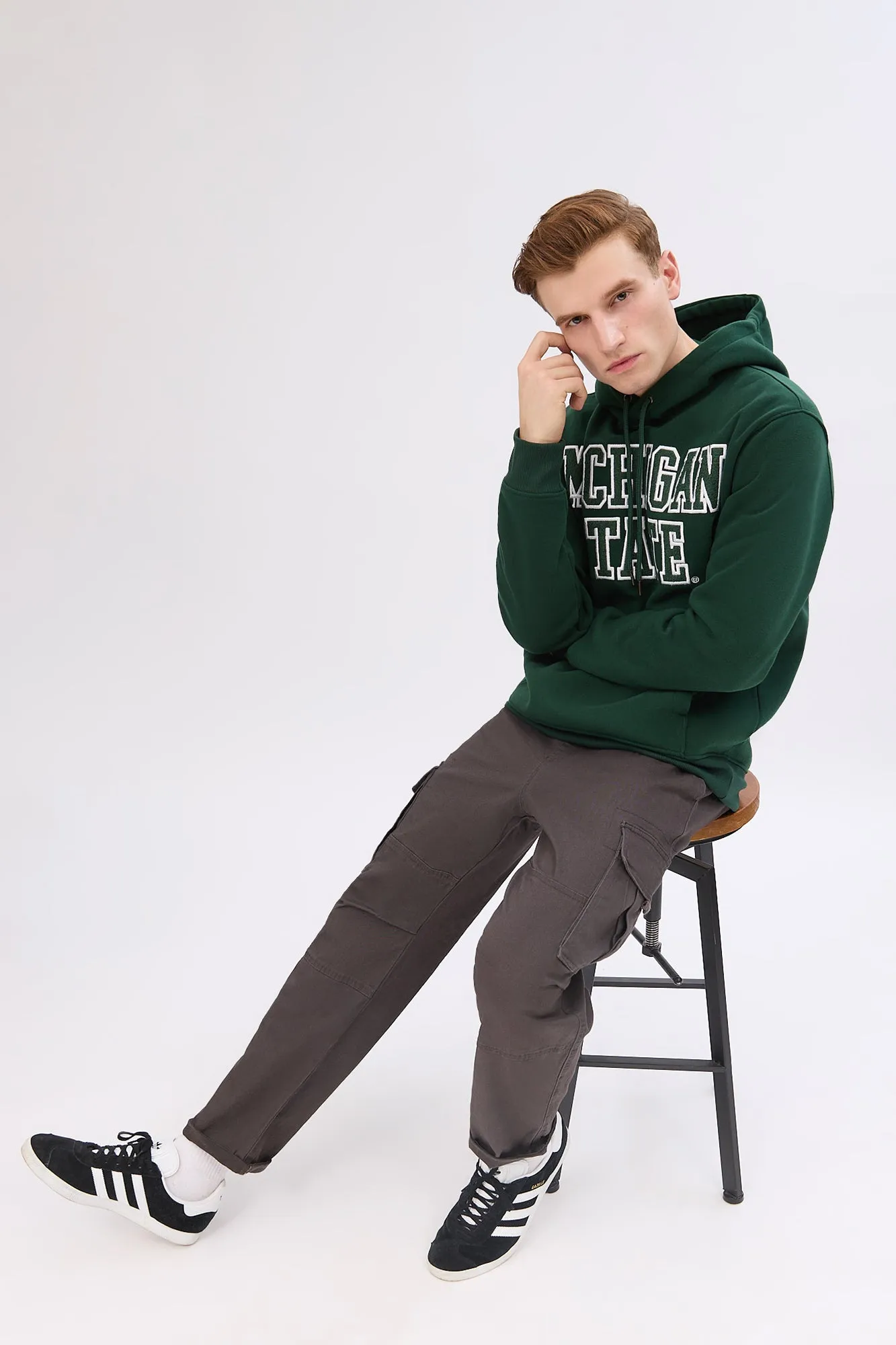 Loose Cargo Twill Pants