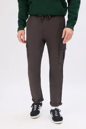 Loose Cargo Twill Pants