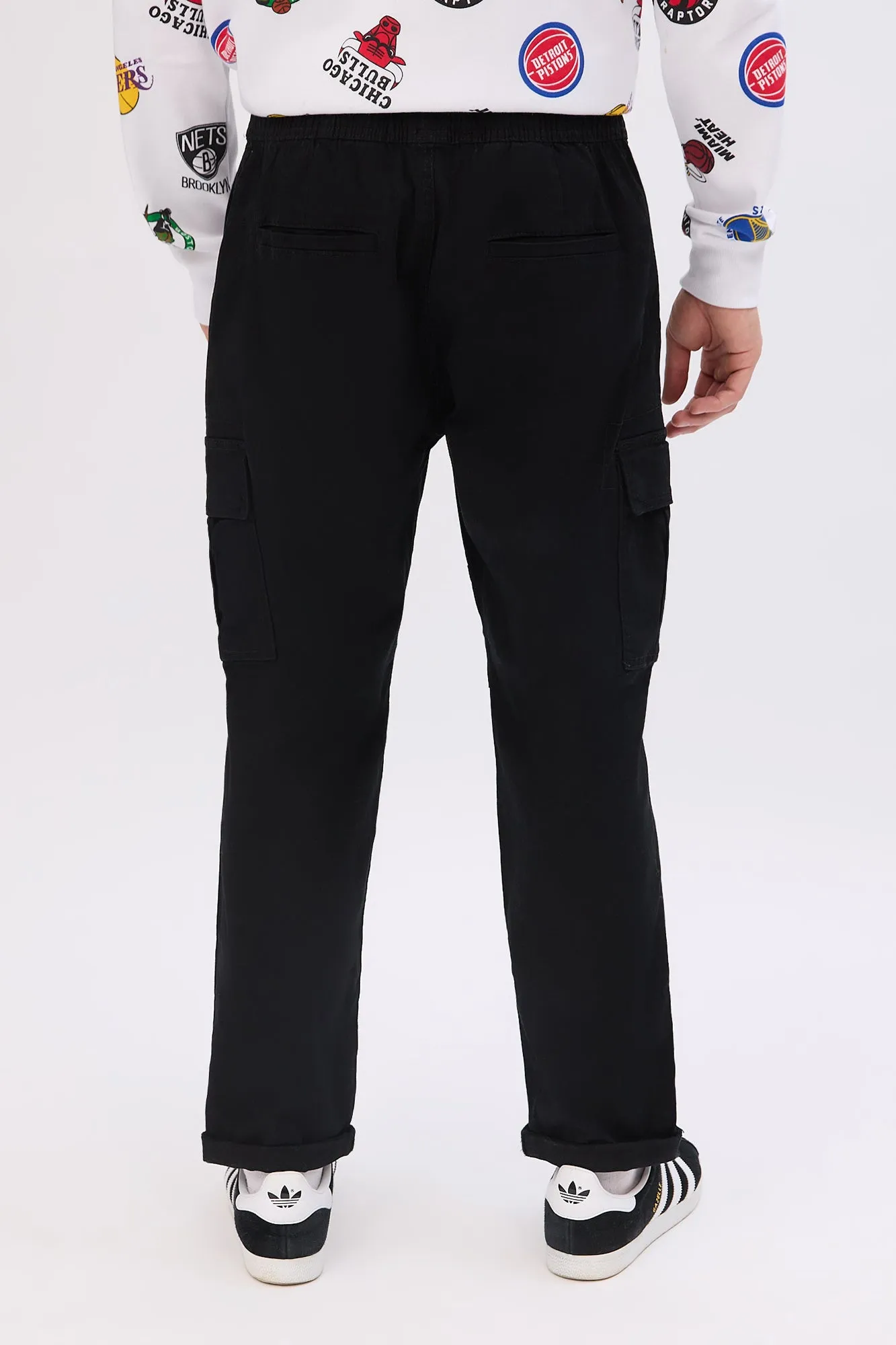 Loose Cargo Twill Pants