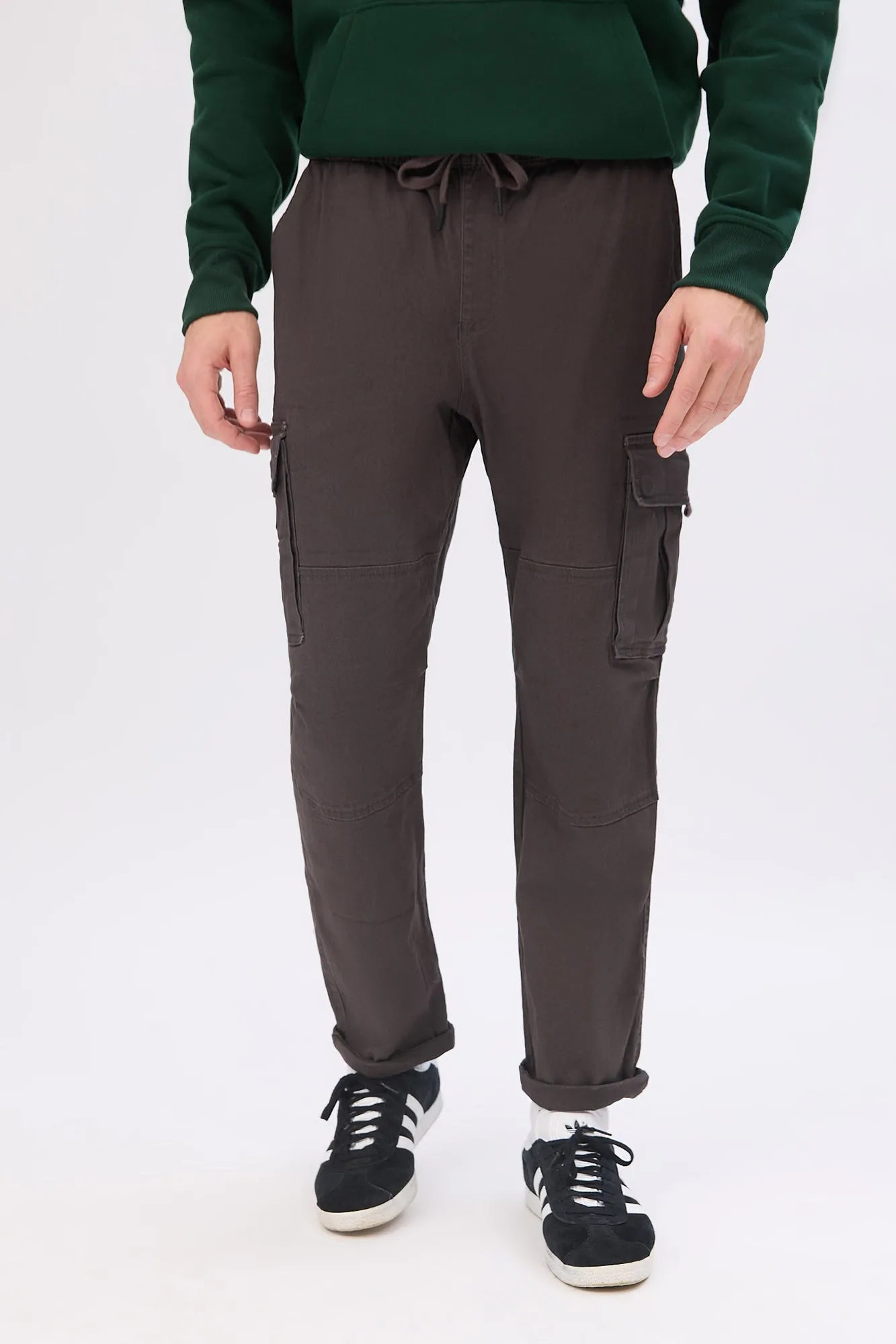 Loose Cargo Twill Pants