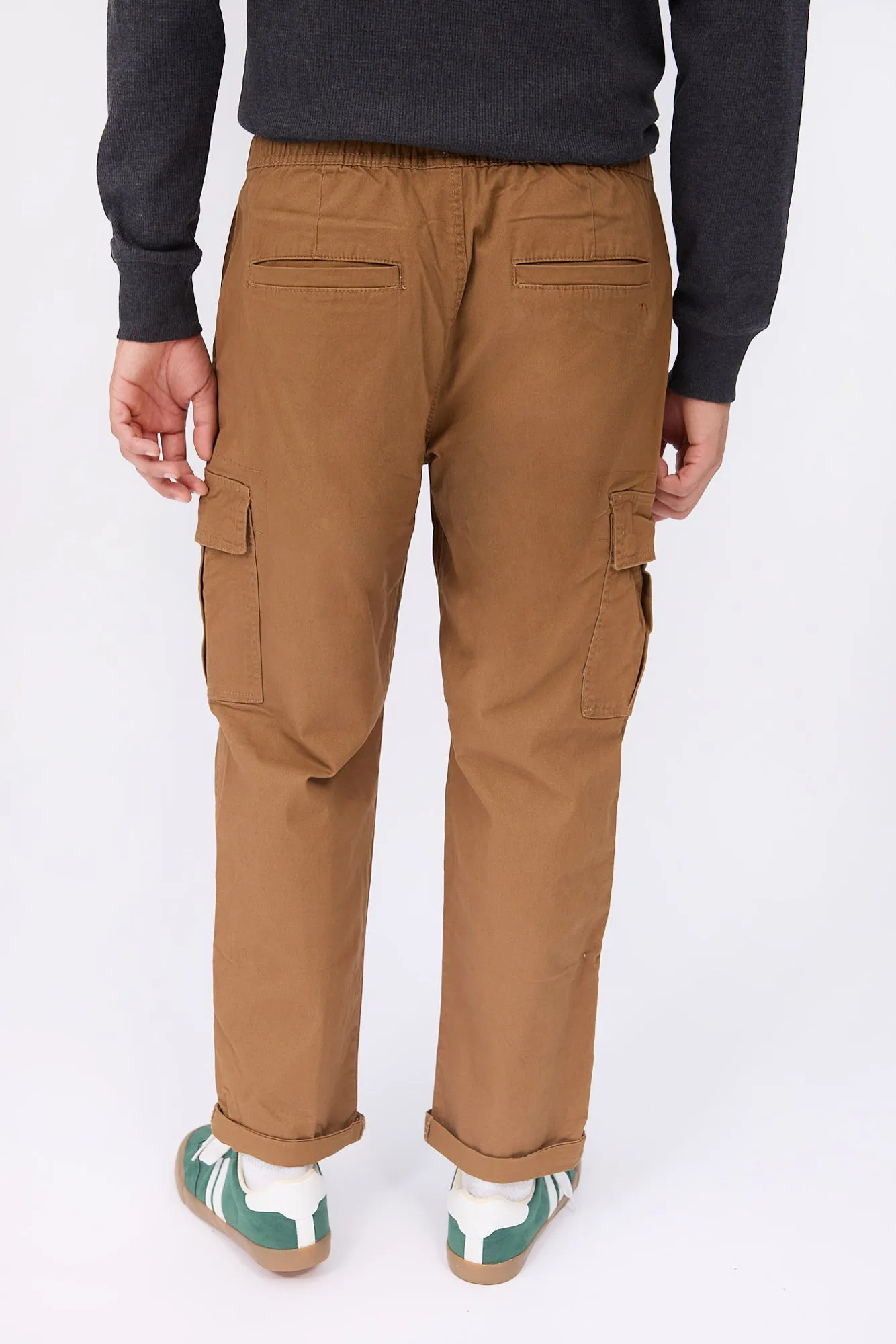 Loose Cargo Twill Pants