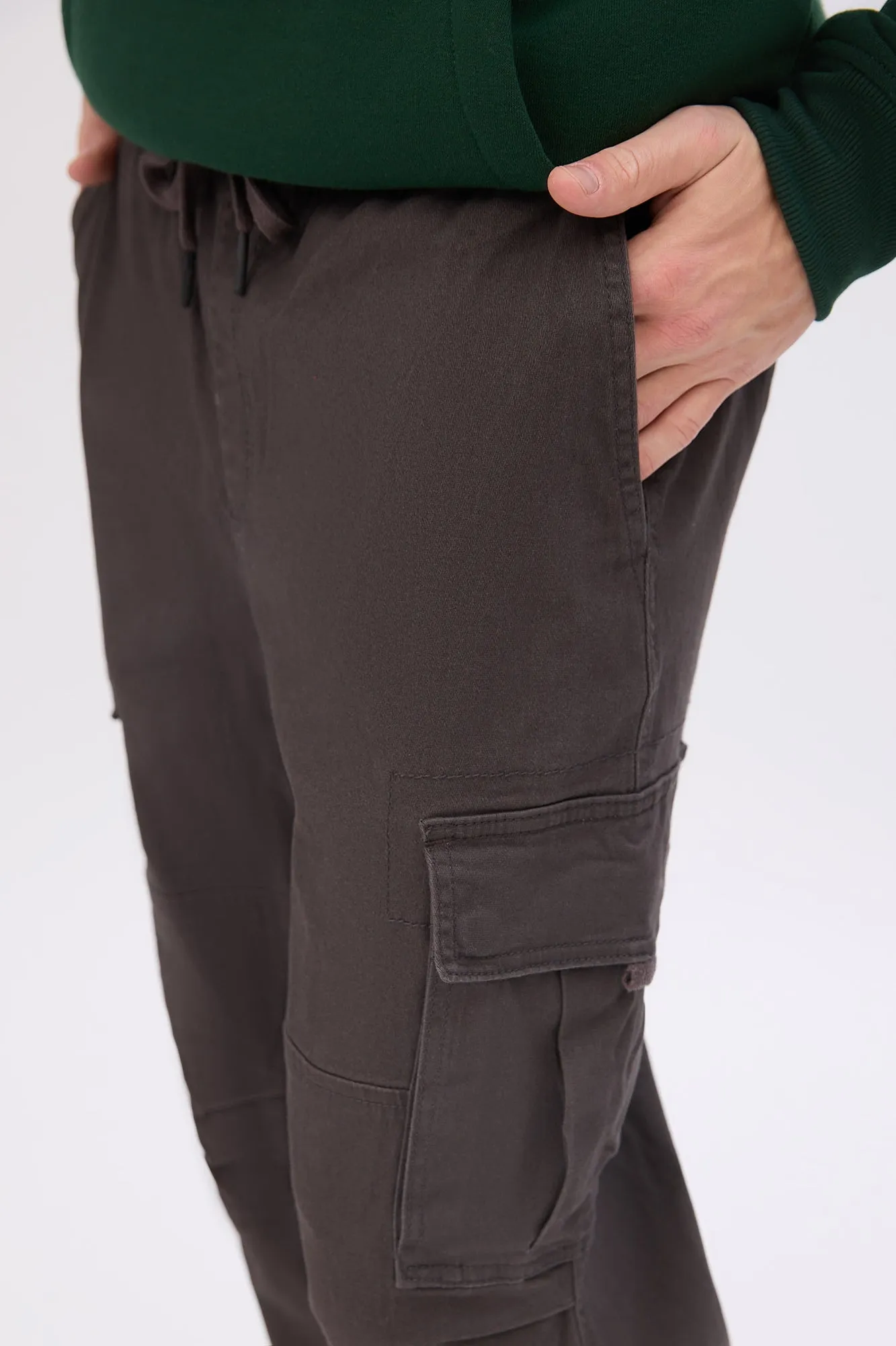 Loose Cargo Twill Pants