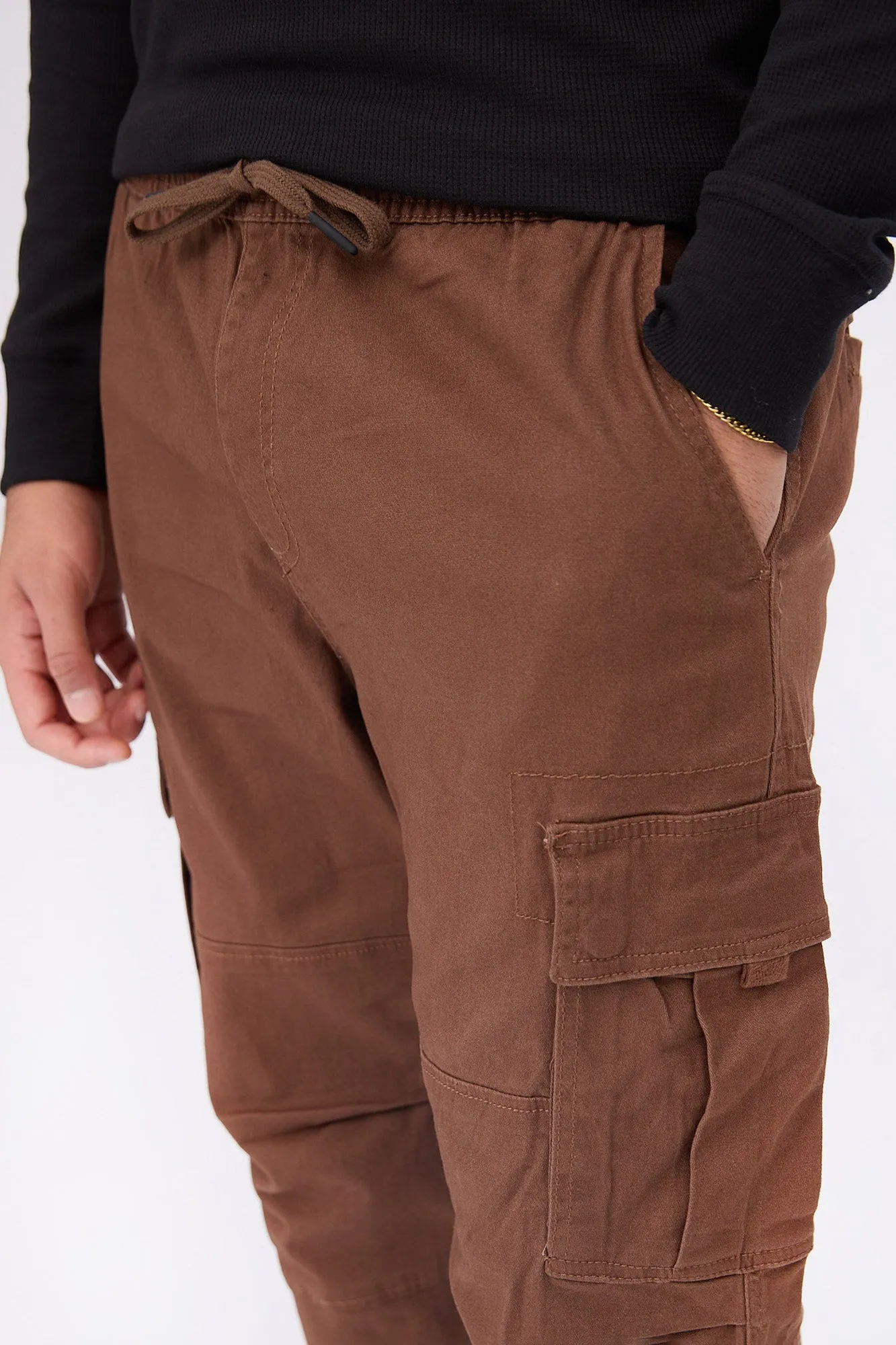 Loose Cargo Twill Pants